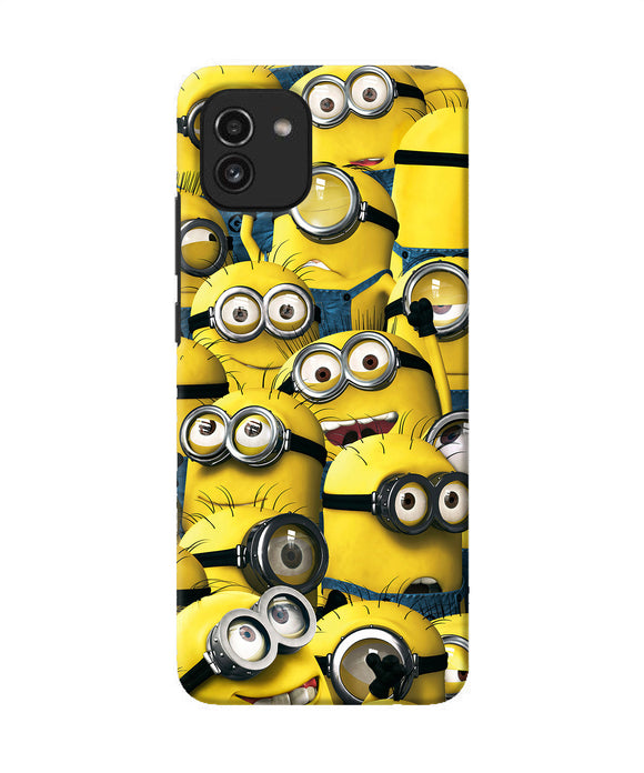 Minions crowd Samsung A03 Back Cover