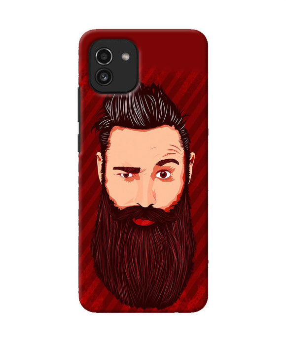 Beardo character Samsung A03 Back Cover