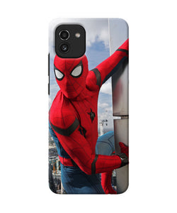 Spiderman on the wall Samsung A03 Back Cover