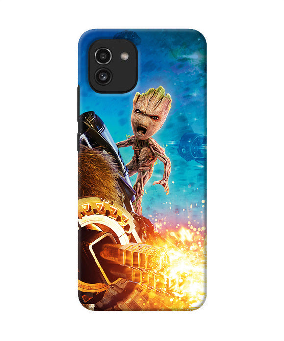 Groot angry Samsung A03 Back Cover