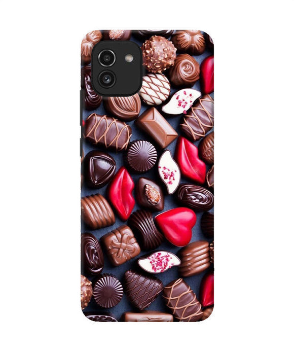 Valentine special chocolates Samsung A03 Back Cover
