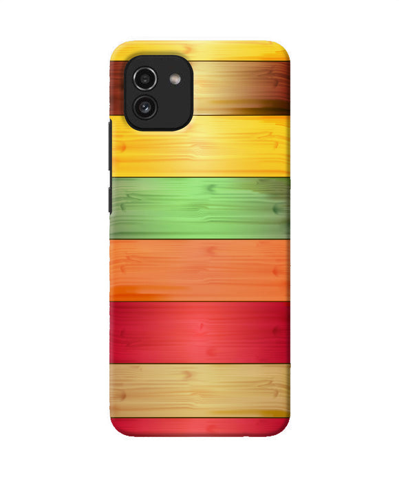 Wooden colors Samsung A03 Back Cover