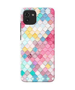 Colorful fish skin Samsung A03 Back Cover