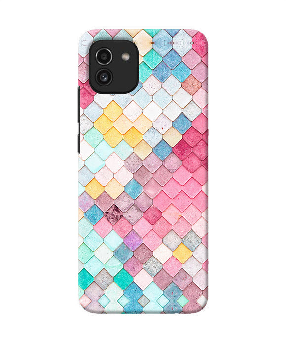 Colorful fish skin Samsung A03 Back Cover