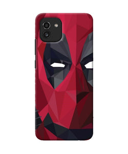 Abstract deadpool half mask Samsung A03 Back Cover