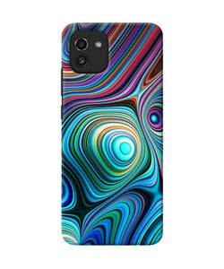 Abstract coloful waves Samsung A03 Back Cover