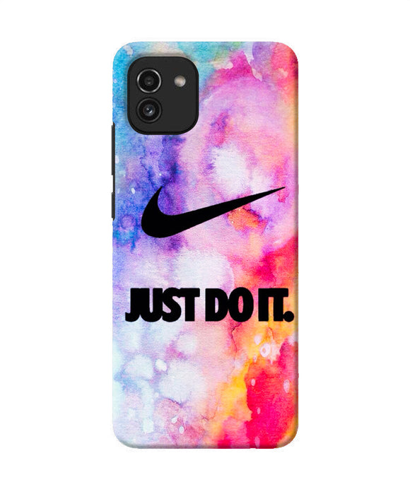 Just do it colors Samsung A03 Back Cover