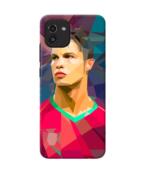 Abstract ronaldo Samsung A03 Back Cover