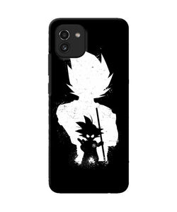 Goku night little character Samsung A03 Back Cover