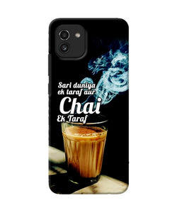 Chai ek taraf quote Samsung A03 Back Cover