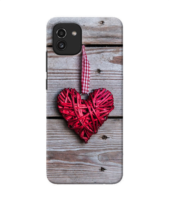 Lace heart Samsung A03 Back Cover