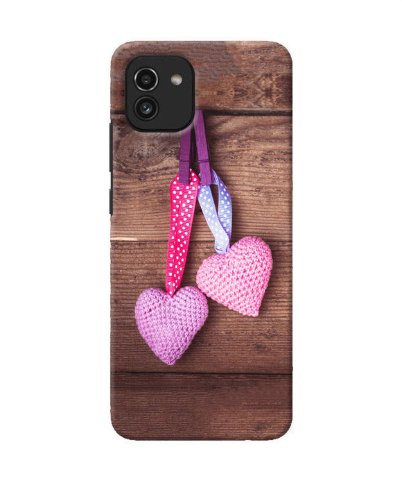 Two gift hearts Samsung A03 Back Cover