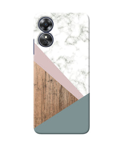 Marble wood Abstract Oppo A17 Back Cover