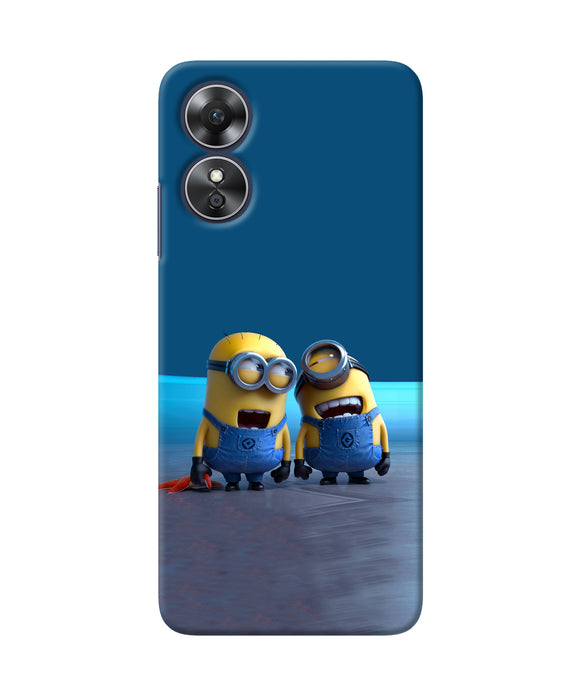 Minion Laughing Oppo A17 Back Cover