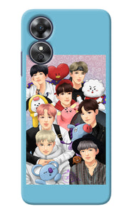 BTS with animals Oppo A17 Back Cover