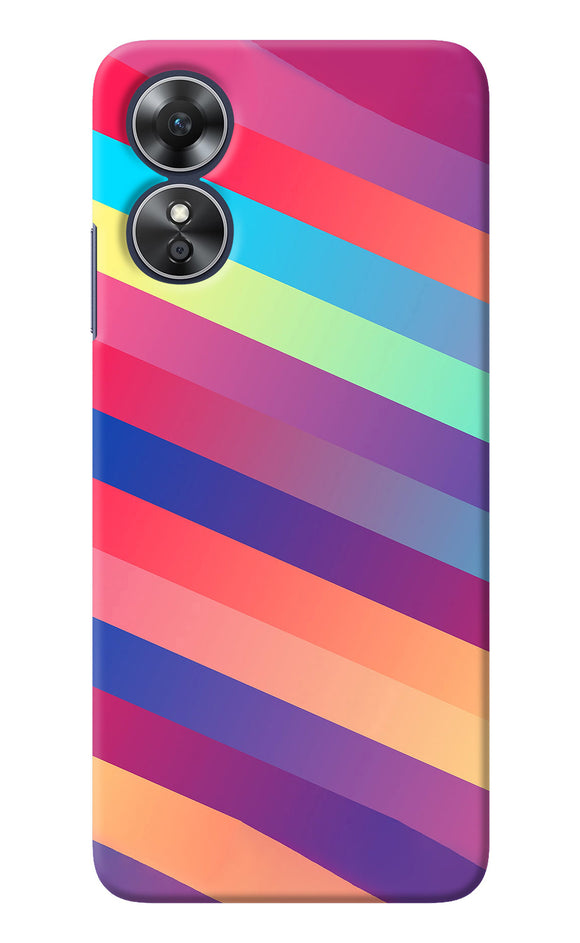 Stripes color Oppo A17 Back Cover