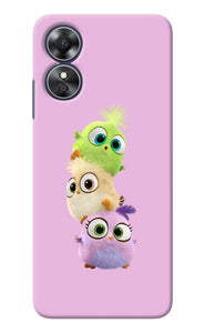 Cute Little Birds Oppo A17 Back Cover