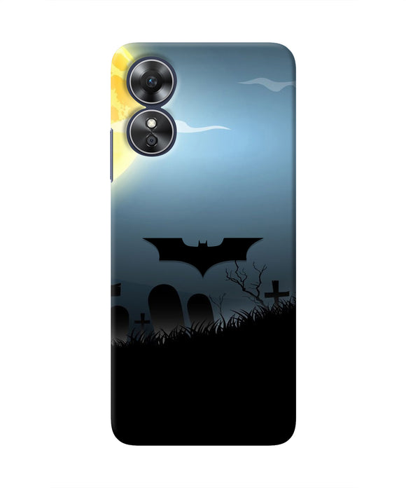 Batman Scary cemetry Oppo A17 Real 4D Back Cover