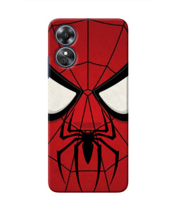 Spiderman Face Oppo A17 Real 4D Back Cover