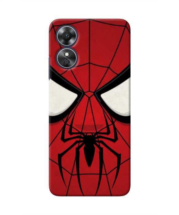Spiderman Face Oppo A17 Real 4D Back Cover