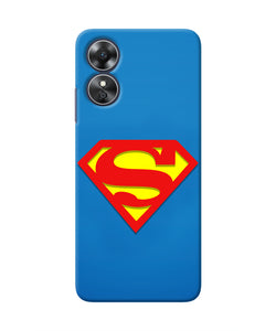 Superman Blue Oppo A17 Real 4D Back Cover