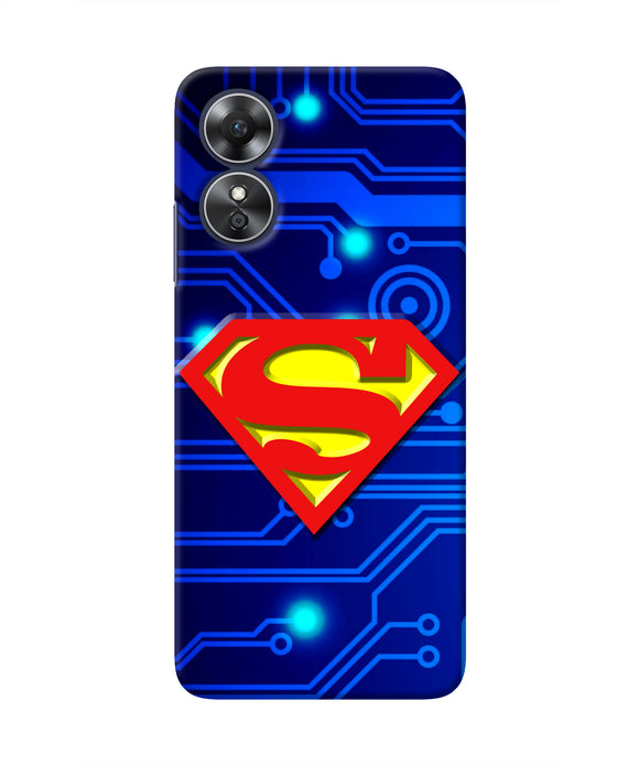 Superman Abstract Oppo A17 Real 4D Back Cover