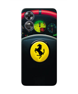 Ferrari Steeriing Wheel Oppo A17 Real 4D Back Cover