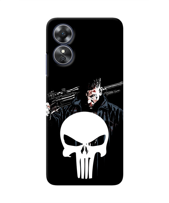 Punisher Character Oppo A17 Real 4D Back Cover