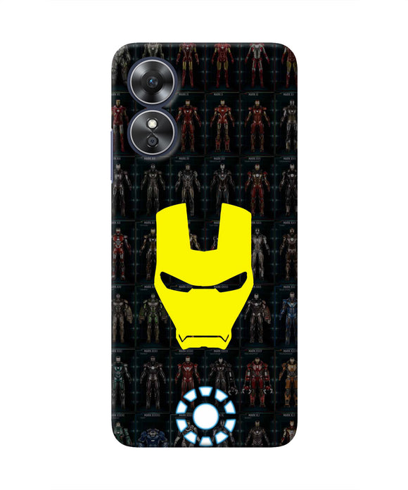 Iron Man Suit Oppo A17 Real 4D Back Cover