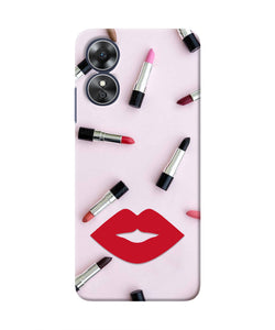 Lips Lipstick Shades Oppo A17 Real 4D Back Cover