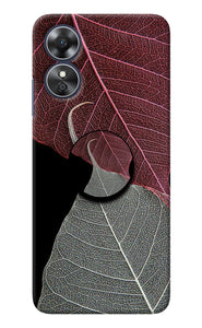 Leaf Pattern Oppo A17 Pop Case