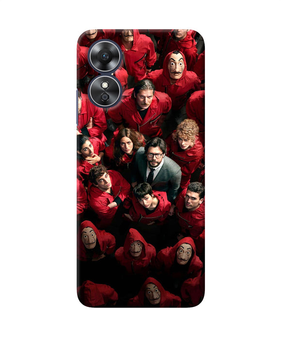 Money Heist Professor with Hostages Oppo A17 Back Cover