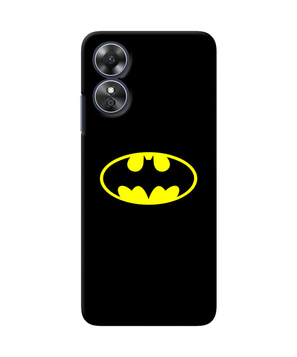 Batman last knight print black Oppo A17 Back Cover