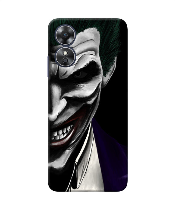 The joker black Oppo A17 Back Cover