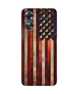 Vintage US flag Oppo A17 Back Cover