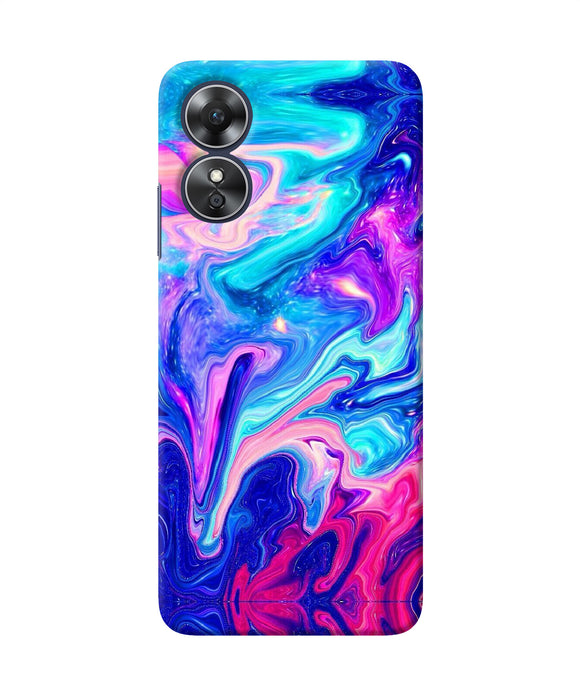 Abstract colorful water Oppo A17 Back Cover