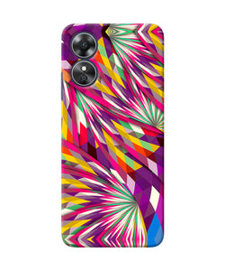 Abstract colorful print Oppo A17 Back Cover