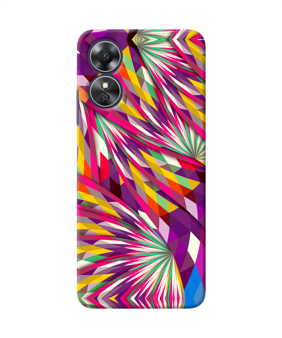 Abstract colorful print Oppo A17 Back Cover