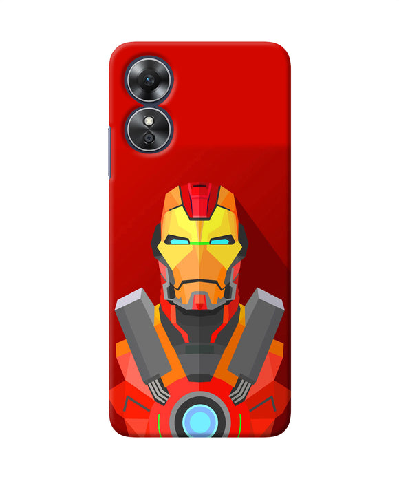 Ironman print Oppo A17 Back Cover