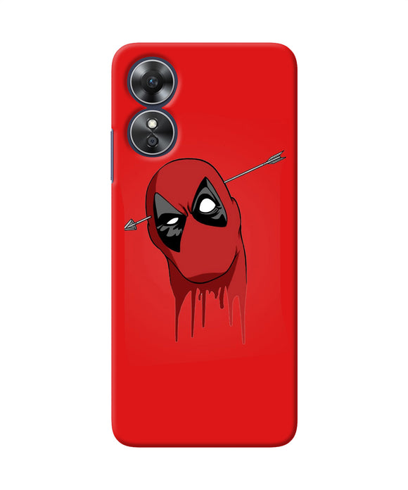 Funny deadpool Oppo A17 Back Cover