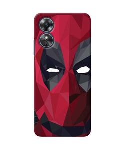 Abstract deadpool mask Oppo A17 Back Cover