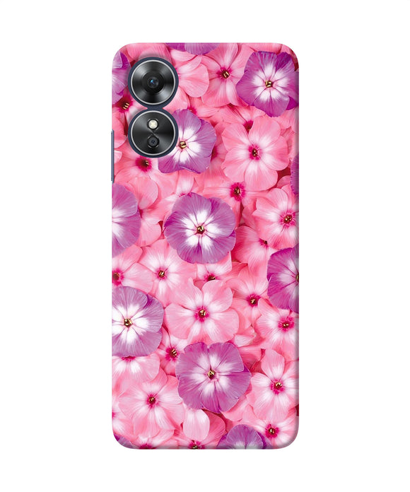 Natural pink flower Oppo A17 Back Cover