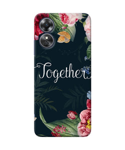 Together flower Oppo A17 Back Cover