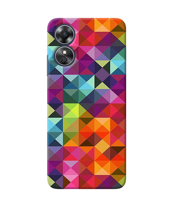 Abstract triangle pattern Oppo A17 Back Cover