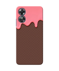 Waffle cream biscuit Oppo A17 Back Cover