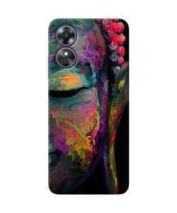 Buddha face painting Oppo A17 Back Cover