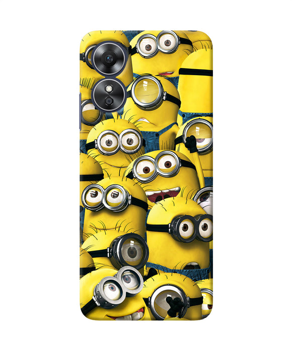 Minions crowd Oppo A17 Back Cover