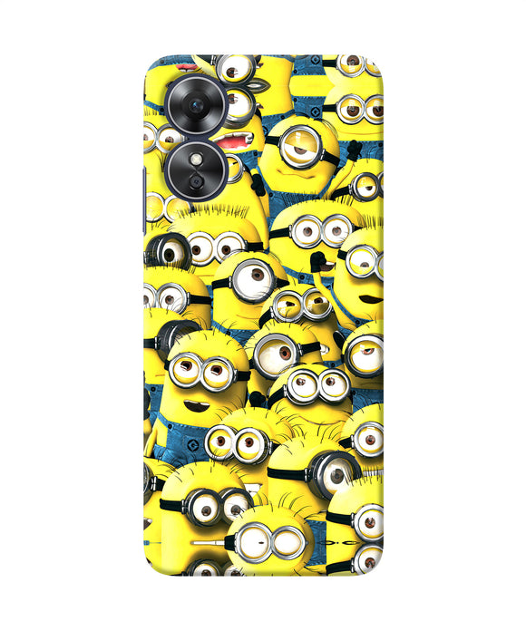 Minions mini crowd Oppo A17 Back Cover