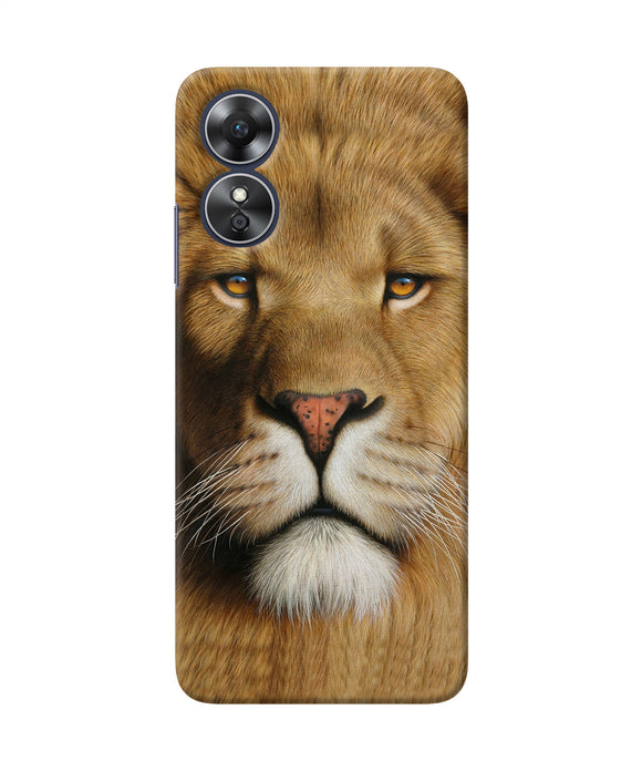 Nature lion poster Oppo A17 Back Cover