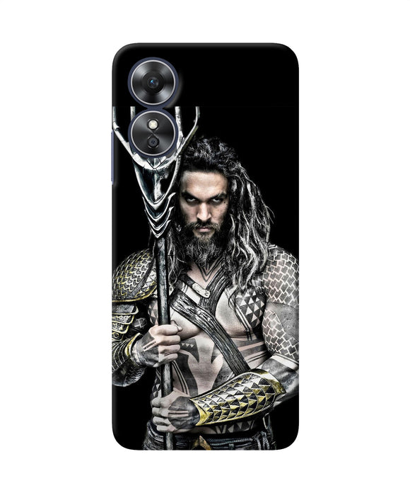 Aquaman trident black Oppo A17 Back Cover